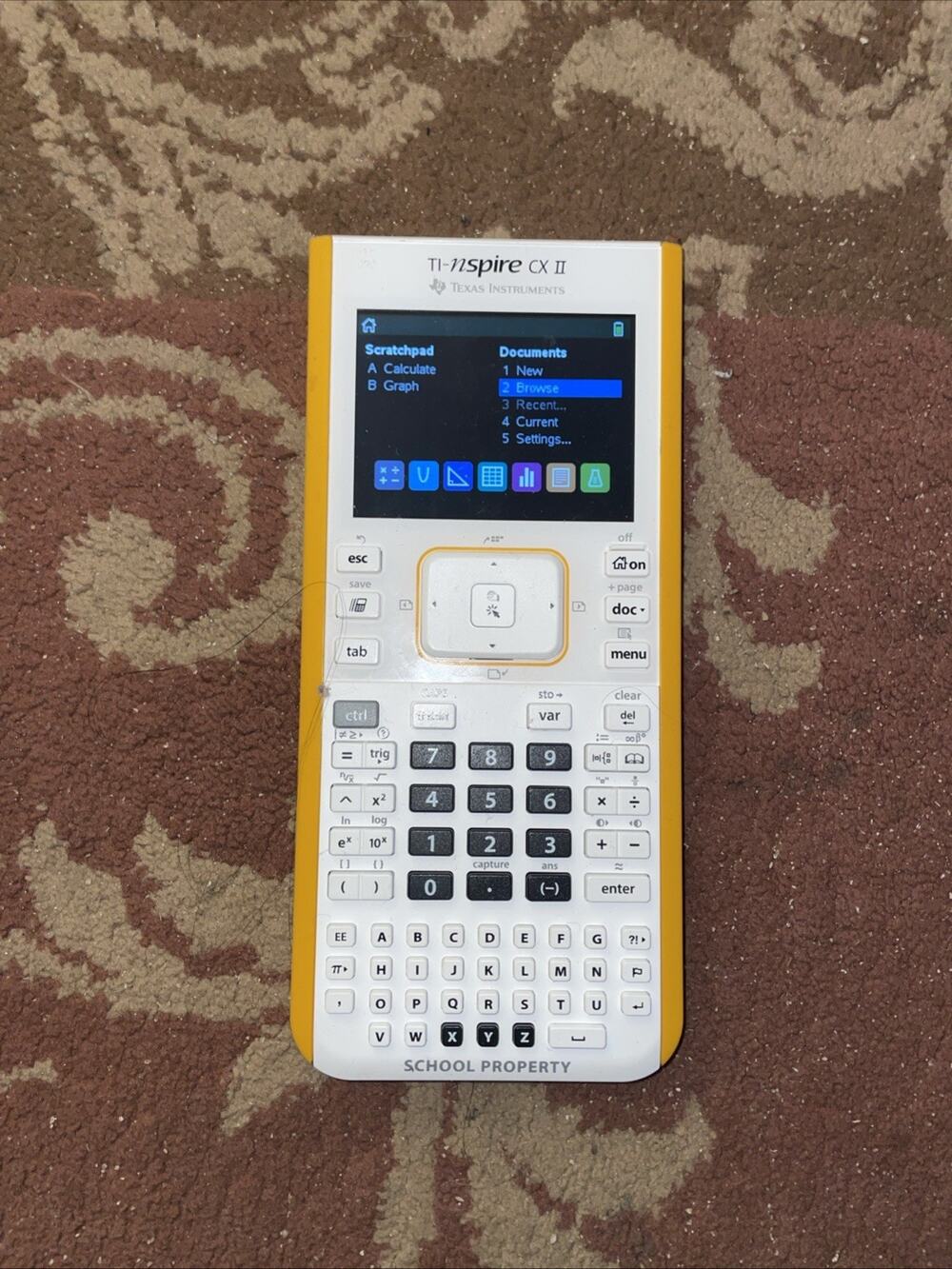 Texas Instruments TI-Nspire CX II Graphing Calculator - White